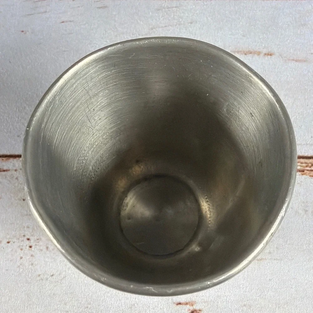 Vintage A & Co Fine English Pewter Just A Thimble Full Shot Glass Sheffield UK